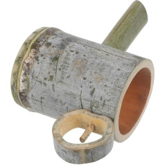MAGICLULU Water Accessories Made of Bamboo Small Mini Changer Vacuum Hose Swimming Pool Nozzle Dispenser Cleaner Pet Bowl Nest Automatic Accessories for Aquariums Lily Solar System Water