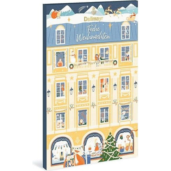 Dallmayr Advent Calendar with 24 Pyramid Bags Made from the Finest Tea Types, Pack of 1 (1 x 61.4 g)