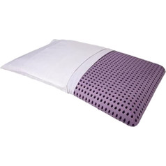 Scented Pillow Neck Support Pillow Viscoelastic Thermal Soft Foam Pillow with 100% Cotton Cover (Lavender, 73 x 43 x 13.8 cm)
