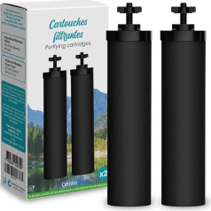Gravity Water Filter Cartridges Compatible with Berkey and Berkefeld Filters, High Performance for Effective Water Purification - Pack of 2