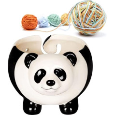 6.5 Inch Yarn Bowl Ceramic Wool Bowl Yarn and Thread Holder Knitting Bowls Crochet Holder for Knitting Crochet Sewing Accessories Organiser for Your Crochet Wool #11