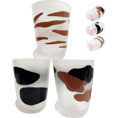 Cat Paw Glass Cup, Cute Cat Coffee Mug, Cat Paw Milk Mug Heat Resistant Handmade Creative Personality Breakfast Milk Mug Present Cups, Valentines Gift 300 ml