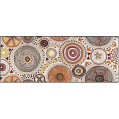wash+dry Boho Style Doormat, 75 x 190 cm, Washable for Indoor and Outdoor Use
