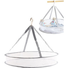 Drying Net, Flat Foldable Herb Drying Rack, Mesh Clothes Hanging Dryer, Single Layer Sweater Drying Rack for Heavy Sweaters, Knitted Shirt, Underwear, Socks