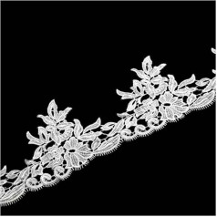 15 Yards (#B) Lace Trim Fabric Embroidered Applique for DIY Lace Sewing Embellishments