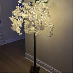 Illuminated Cherry Blossom Tree, LED Artificial Tree, 1.2 m Bonsai Tree Light, Pink Cherry Blossom Tree with Light for Interior Decoration, Family Yard, Wedding Party, Holiday, Christmas Decoration,