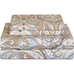 pointehaven 200 Thread Count Percale Sheet Set, Queen, Cedar