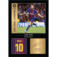 Lionel Messi Barcelona Legends Signed A4 Photo Display Gift For Barca Fans Digitally Reproduced Signature Print Unframed