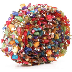 Ribbon with Rhinestones, Crystal Rhinestone Ribbon, Stones Decorative Tape, Diamond Tape, Self-Adhesive, Rhinestone Tape Made of Glass Ribbons, 1 m 3.5 cm Colour DIY Shiny Colourful Stone