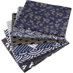 6pcs Fat Quarters Cotton Fabric, Ethnic Pattern Fabric Squares 50 x 40 cm Floral Patchwork Fabric, Pre-Cut Quilting Cloth Fabric, Printed Fabric Bundles for Sewing DIY Face Protection Crafting (2)