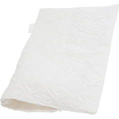 AERZETIX - C69812 - Set of 4 protective covers - for cushions - padded quilted 50 x 70 cm with zip - cushion protector - colour white - microfibre and cotton wool - sleeping bag cover