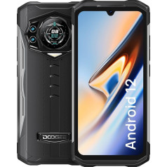 DOOGEE S98 Outdoor Mobile Phone Without Contract Android 12 Outdoor Smartphone, Helio G96 Octa Core 8GB + 256GB, 20MP Night Vision, 64MP Triple Camera 6.3 Inch FHD+ 6000 mAh Battery IP68 Waterproof 4G