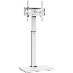 FITUEYES TV Stand with Iron Base TV Stand Height Adjustable Swivel for 26 to 65 Inch Flat Screen up to 40 kg Max. VESA 400 x 400