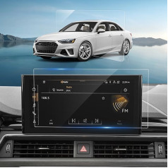 Compatible with Audi A4 B9 A5 F5 2020-2024 & Audi Q5 FY 2020-2024 Navigation Screen Protector 10.1 Inch MMI Touch Display Tempered Glass Screen Protector 9H Scratch-Resistant HD Clear