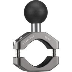 FANAUE Handlebar U-bolt mounting base made of aluminium alloy with 1 inch TPU ball, compatible with RAM mounts B size, double base arm and bicycle mobile phone holder, for rails with a diameter of