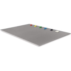 U.Go Anywhere Tempered Glass Palette, Large measures 9 x 13.5 inches, Neutral Gray backing (00144)