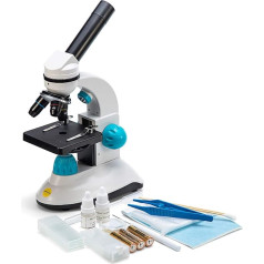 SW50 Kids Microscope Kit with Prepared Slides, 40X-400X Eduscience Microscope with Accessory Kit