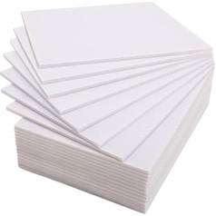 Worown Pack of 20 A4 Foam Boards, (21.7 x 30 cm) Foam Board (Foam Board), Lightweight Foam Board, 5 mm, White for Presentations, Shops, Office & Art Projects