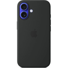 Silikona futrālis ar magsafe iphone 16 - melns