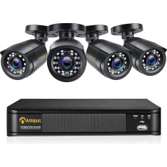 Anlapus Full HD 1080P Outdoor Video Surveillance Camera System for CCTV Home Surveillance