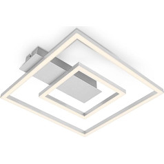 BRILONER - LED Ceiling Light Frame, LED Ceiling Light with Warm White Light Colour, 18 W Lamp, Living Room Lamp, Bedroom Lamp, 320 x 300 x 50 mm (L x W x H)