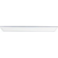 Brilliant LED Panel, 24W, 3200lm, IP44, 4000K, Flat Design, 25 x 96 cm, Energy Efficient, Neutral White Light, Easy Installation, Modern Ceiling Light