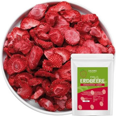 Saliamo Strawberries Freeze-Dried – 300 g – Freeze-Dried Strawberries in Slices – Strawberry Chips – Pure Fruit – 100% Strawberries
