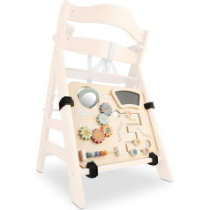 hauck Activity Board for Alpha+, Beta+, Arketa High Chair, Playing & Learning from 10 Months, FSC Certified Wood, Quick Velcro Fastening