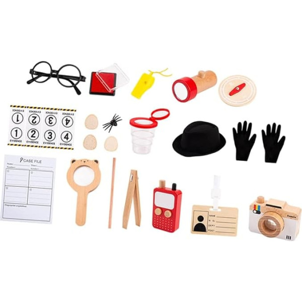 BCOATH 1 Set of Children's Detective Hat, Children's Detective Tools, Detective Cosplay Kit, Toddler Before, Toy to Play