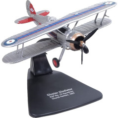 Gloster Gladiator Fighter Aircraft No. 72 Squadron, Church Fenton (1937) British Royal Air Force Oxford Aviation Series 1/72 Diecast Model Airplane AC122