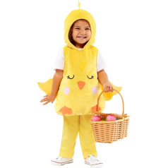 amscan - Kids Easter Chick Plush Costume Age 1-8 Years