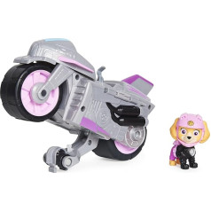 Paw Patrol Moto Pups Skye’s Motorcycle with Toy Figure, Vehicle with Pull-Out and Wheelie Function, from 3 Years, Basic Vehicle