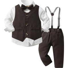 Boys Christening Suit Gentleman Clothing Sets Toddler Boys Festive Party Wedding Clothing