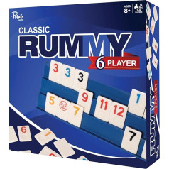 Point Games Rummy Cube Edition Set for 6 Players - Classic Family Game from 8 Years with More Tokens Six Racks - Ideal for Children, Adults & Family Game Night