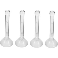 NUOBESTY Set of 4 Grinding Rods Made of Glass Electric for Sanding Tool for Mineral Pigments Espresso Painting Utensils Painting Pestle Manufacturers Colour Grinding Supplies Rusted Silver Device