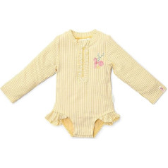 Little Dutch Ocean Treasures CL25038664 Swimsuit with Flounces / Ruffles Long Sleeve Size 74/80 cm Yellow, Ocean Treasures Yellow, 74 - 80