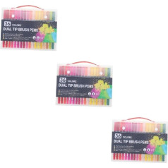 3 Sets Painting Set Brush Pens with Tips Colour Marker Brush Pen Calligraphy Pens Calligraphy Pens Marker for Colouring for Painting Pen 36 Pieces x 3