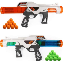 Children’s Toy Gun, 2 Pieces Dual Battle Pack, Foam Ball, Air Powered Shooter Toy Rifle for Children from 6+ Years, Teenagers, Adults