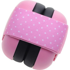 Babyohrabdeckungen für laute Geräusche Muffs Schlafkopfhörer Verstellbarer Geräuschabbrechen bequem zum Tragen von Säuglingsschutz Ohrschützer Babys 0-36 Rosa