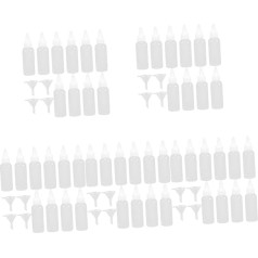 5 Sätze Farbmischflasche würfelunterlage einhelll Flüssigkeiten gluehwein leds leuchtmittel Pumpe Pop Ölspray Soße Luft Pigmentflaschen Zeichenzubehör Portion Flasche Plastik Weiß