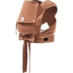 Stokke Limas Baby Carrier Terracotta (OCS) - Half Buckle Baby Carrier for Newborn - Three Carrying Options - Safe from Birth & up to 15 kg
