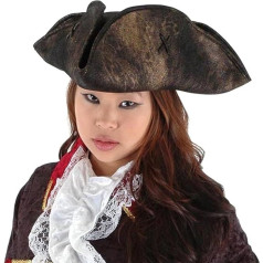 Village Hats Fancy Dress Hat Pirate Tricorn Hat