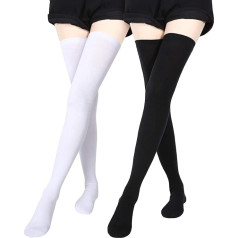 Extra Long Socks Thigh High Cotton Socks Extra Long Knee Socks for Women