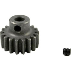 Pinion Set Motor Pinion Gear Module Pinion 1 Piece 1 Module 18 Teeth Metal Gear Hardened Steel Sprocket 5.0mm Bore Spur Gear 1M 18T Sprocket DIY Car Model Motor Gear Sti