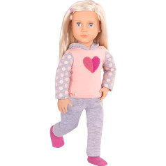 Our Generation 46 cm Doll - Blonde Hair & Blue Eyes - Hospital Coat, Crutches & Accessories - Doll Accessories - Toy for Children from 3 Years - Martha