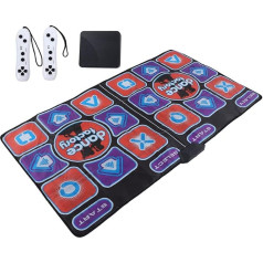 Electronic Dance Mat for Kids, Girls Music Dance Play Mat with USB and Remote Control, Wireless Double Dance Mats Music Game for Kids Boys Girls Adults, Default