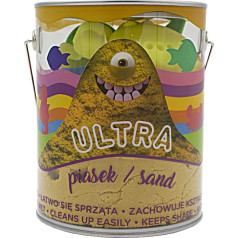 Epee Ultra smilšu kārba 900g 4 lielas formas 2 instrumenti dzeltena jūras dzīve