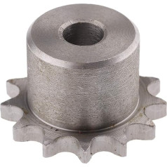 RS PRO 13-tooth sprocket for 06B-1 chain, steel, bore diameter 10 mm, pitch diameter 39.79 mm, 35 mm