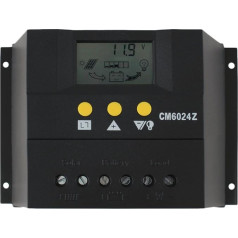 Luxtech CM6024Z Charge Controller Solar Charge Controller 60A Controller Solar Chargers 12V-24V Generators Solar Wind Energy LCD Display Controller Home Solar Power System Controller