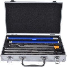 FASJ Wooden Turning Tools with Hollow Straight 3 Piece Gooseneck / 2 Aluminium Handles, Carbide Tower Standard